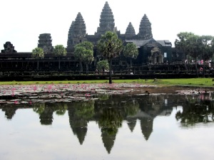 The most spectacular of the remaining temples, Angkor Wat was dedicated to the Hindu gods